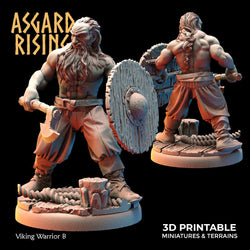 3D Printed Asgard Rising Viking Warriors Set 1 28 32 mm Wargaming DnD (Online Only)