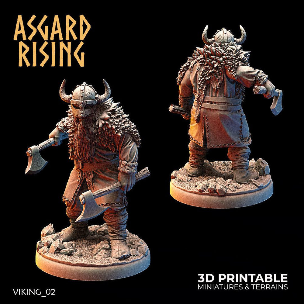 3D Printed Asgard Rising Vikings of the White Bear Clan Warriors 28mm - 32mm (Online Only)