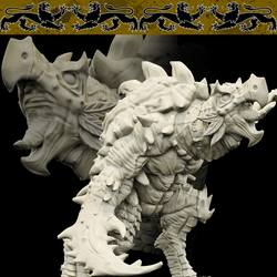 3D Printed Bestiary Vol. 4 Nafarrate - Corvolture Beast 32mm Ragnarok D&D (Online Only)