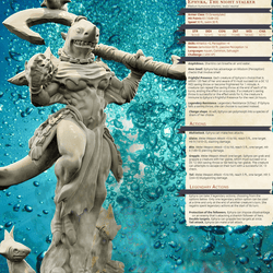 3D Printed Bestiary Vol. 4 Nafarrate - Ephyra Lady Shark 32mm Ragnarok D&D (Online Only)