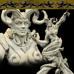 3D Printed Bestiary Vol. 4 Nafarrate - Gaia 32mm Ragnarok D&D (Online Only)