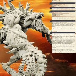 3D Printed Bestiary Vol. 4 Nafarrate - Pon'uglrit Bugbear 32mm Ragnarok D&D (Online Only)