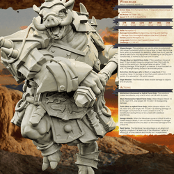 3D Printed Bestiary Vol. 4 Nafarrate - Wereboar 32mm Ragnarok D&D (Online Only)
