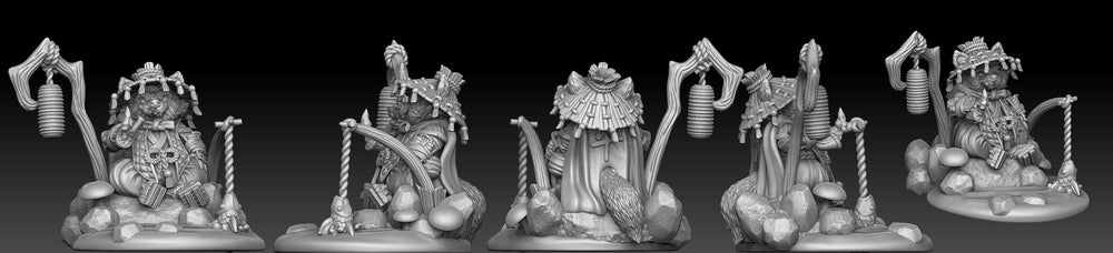 3D Printed Bestiary Vol. 5 Nafarrate Danzaburou - 32mm Ragnarok D&D (Online Only)