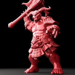 3D Printed Bestiary Vol. 5 Nafarrate - Oni Ogre 32mm Ragnarok D&D (Online Only)