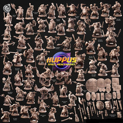 3D Printed Cast n Play 625 Mertle Solar Berserker Huppus, Space Mercenaries Set 28mm 32mm D&D (Online Only)