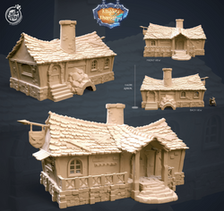 3D Printed Cast n Play Blacksmith's Workshop Kingdom Of Thamarya 28mm 32mm D&D (Online Only)