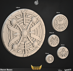 3D Printed Cast n Play Dawn Bases Shields of Dawn 28mm 32mm D&D (Online Only)