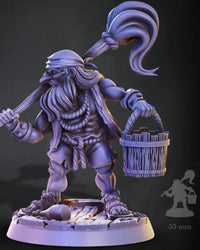 3D Printed Cast n Play Dormak Dwarf Pirate Deep Seas Tales 28mm 32mm D&D (Online Only)