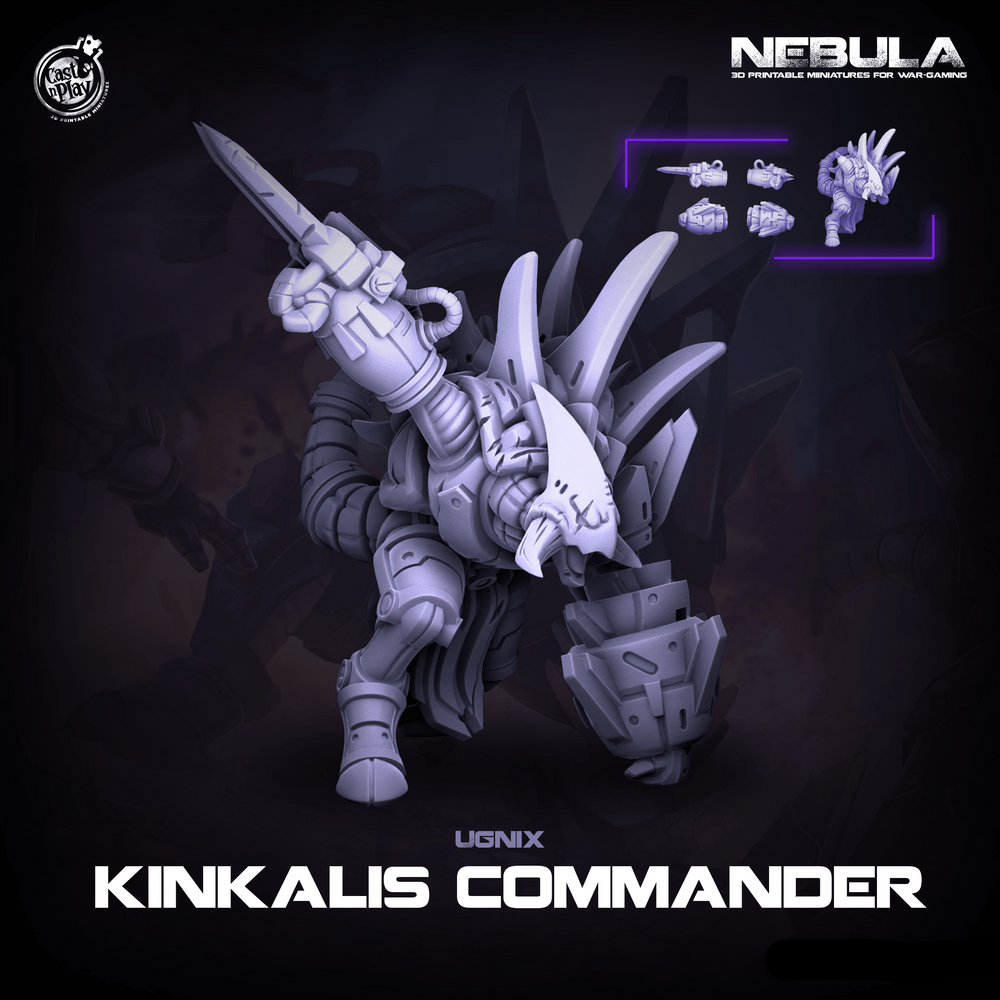 3D Printed Cast n Play Kinkalis Commander Nebula Origins 28mm 32mm D&D (Online Only)