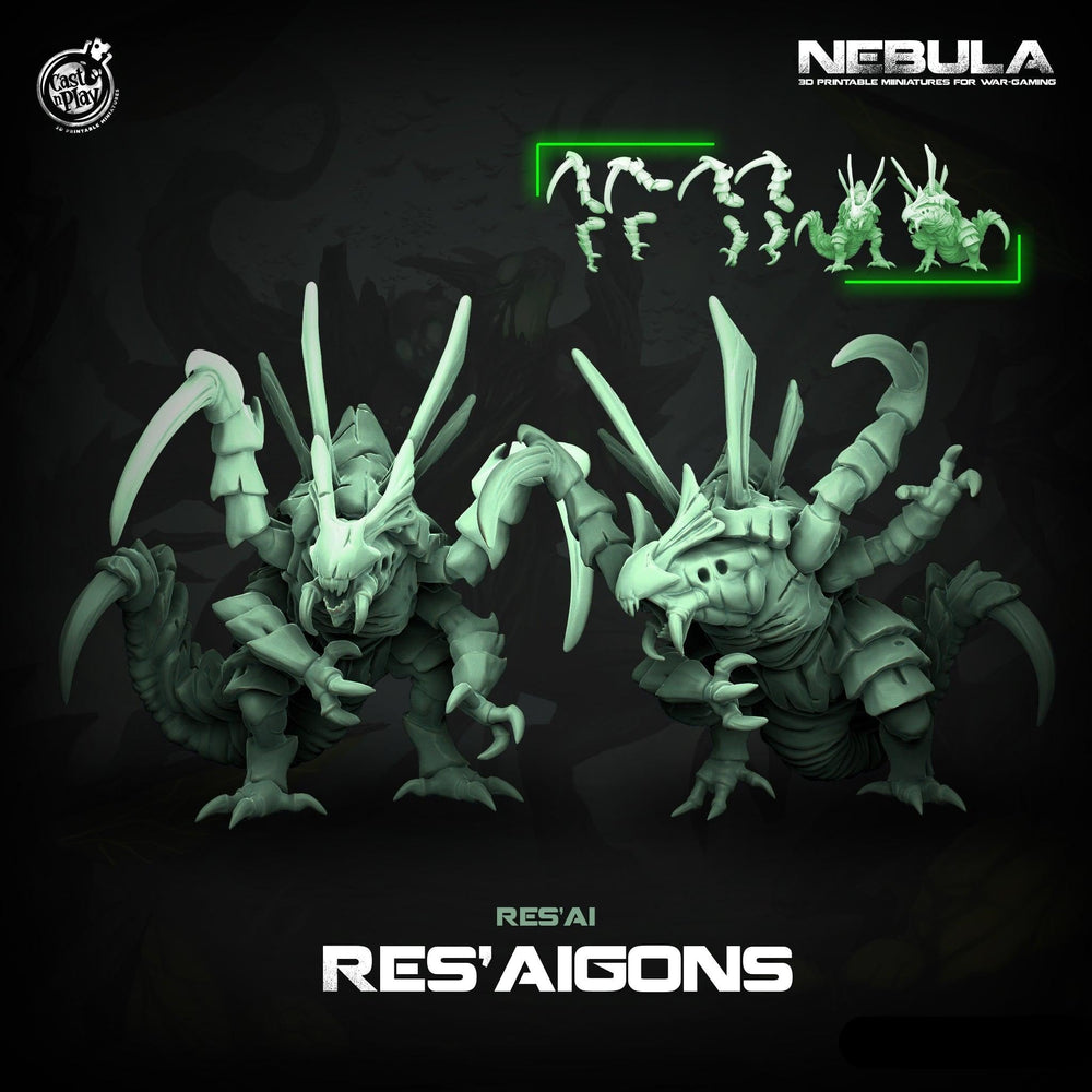 3D Printed Cast n Play Res'aigons Nebula Origins 28mm 32mm D&D (Online Only)