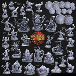 3D Printed Cast n Play Shaspen, Enigmatic Pilgrim Sorcerers Council 28mm 32mm D&D (Online Only)