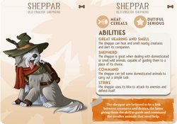 3D Printed Cast n Play Sheppar - Old English Shepherd Companions 28mm 32mm D&D (Online Only)