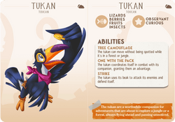 3D Printed Cast n Play Tukan - Toucan Companions 28mm 32mm D&D (Online Only)