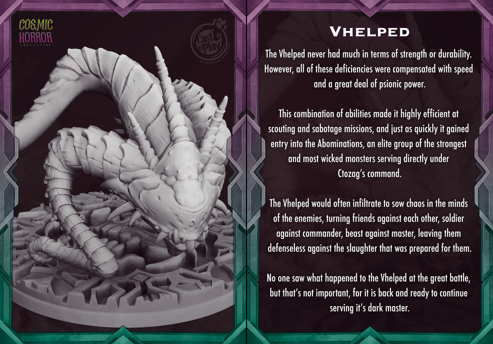 3D Printed Cast n Play Vhelped Cosmic Horrors 28mm 32mm D&D (Online Only)