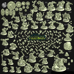 3D Printed Cast n Play Volktoad Altar Mire Volktoads Set 28mm 32mm D&D (Online Only)