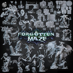 3D Printed Cast n Play Warrior Apparitions Forgotten Maze 28mm 32mm D&D (Online Only)