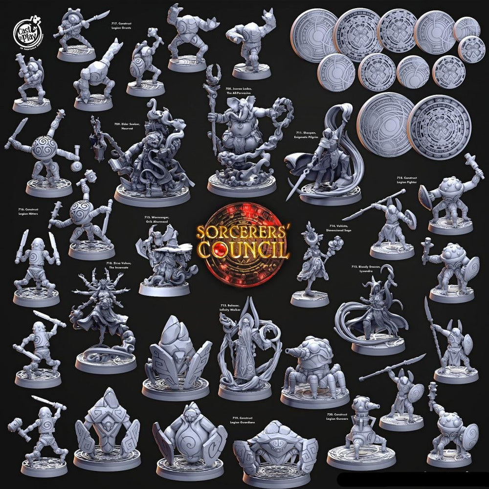 3D Printed Cast n Play Zirsa Vohuu, The Incarnate Sorcerers Council 28mm 32mm D&D (Online Only)