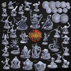3D Printed Cast n Play Zirsa Vohuu, The Incarnate Sorcerers Council 28mm 32mm D&D (Online Only)