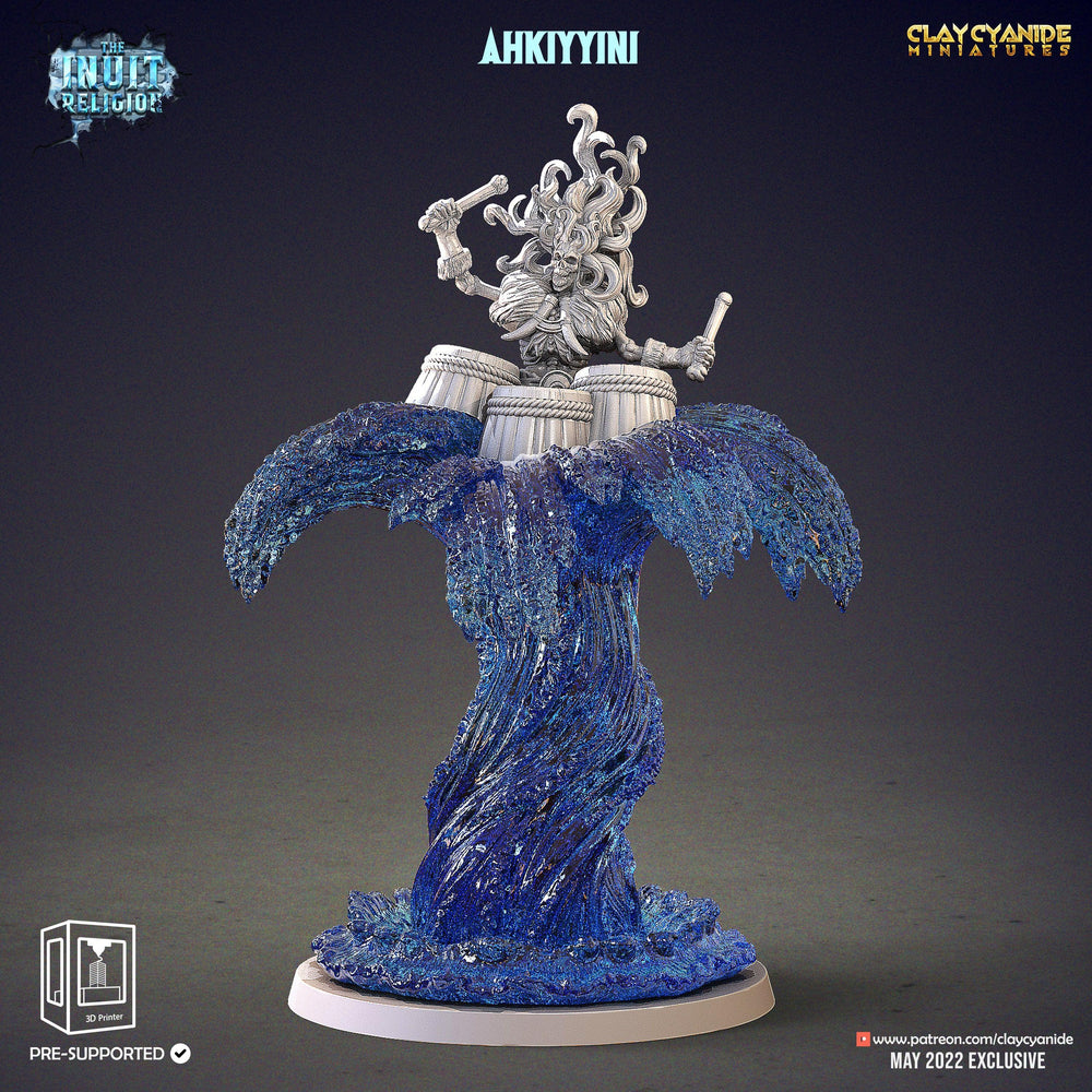 3D Printed Clay Cyanide Ahkiyyini Inuit Religion Ragnarok D&D (Online Only)