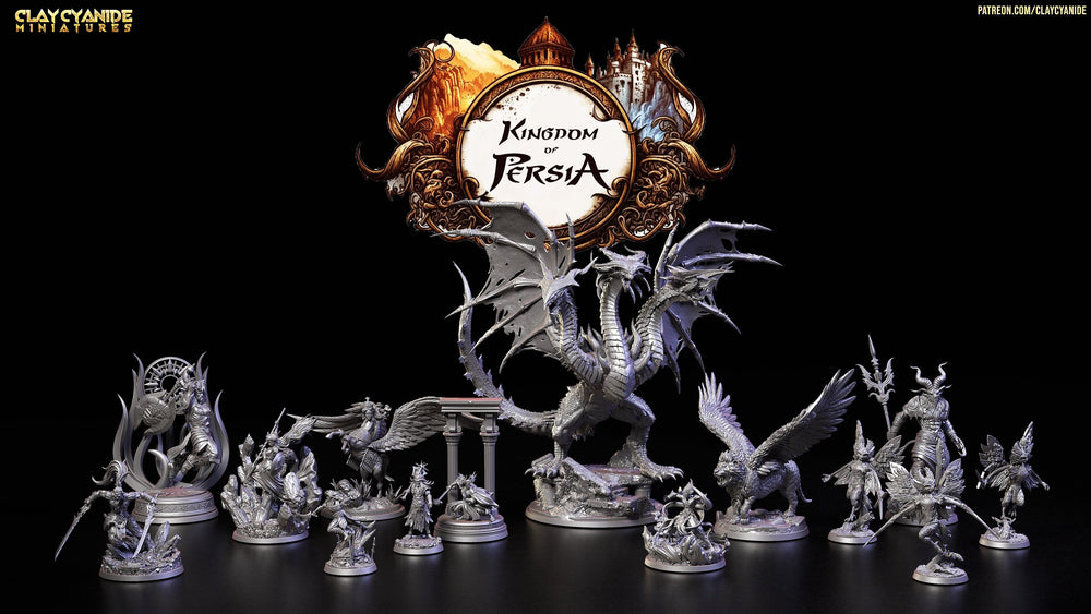 3D Printed Clay Cyanide Ahura Mazda Kingdom of Persia 28 32 mm D&D (Online Only)