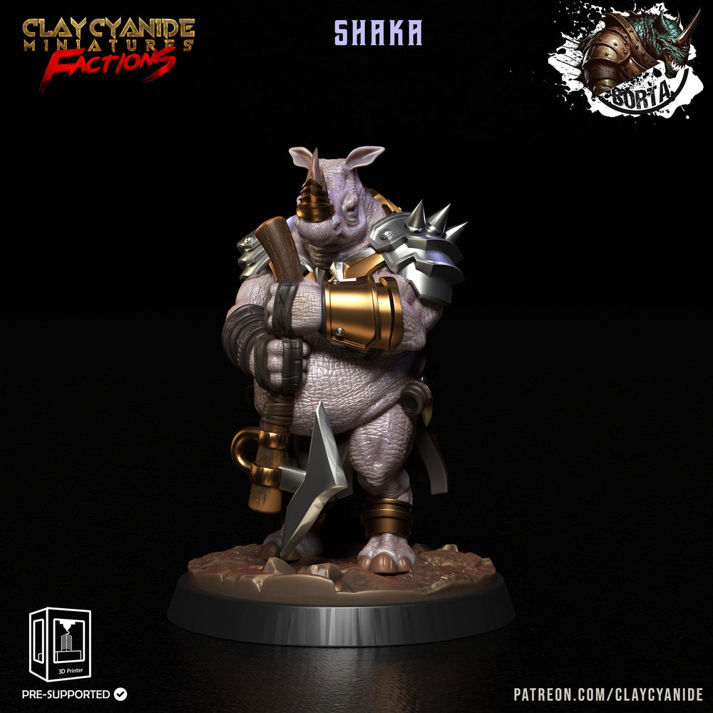 3D Printed Clay Cyanide Battle Borta Factions Tribe Ragnarok D&D (Online Only)