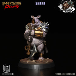 3D Printed Clay Cyanide Battle Borta Factions Tribe Ragnarok D&D (Online Only)
