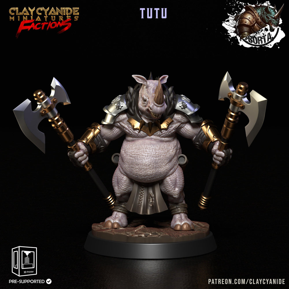 3D Printed Clay Cyanide Battle Borta Factions Tribe Ragnarok D&D (Online Only)