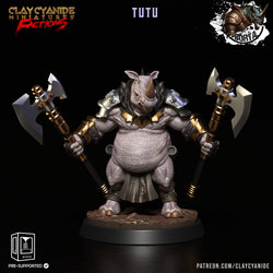 3D Printed Clay Cyanide Battle Borta Factions Tribe Ragnarok D&D (Online Only)