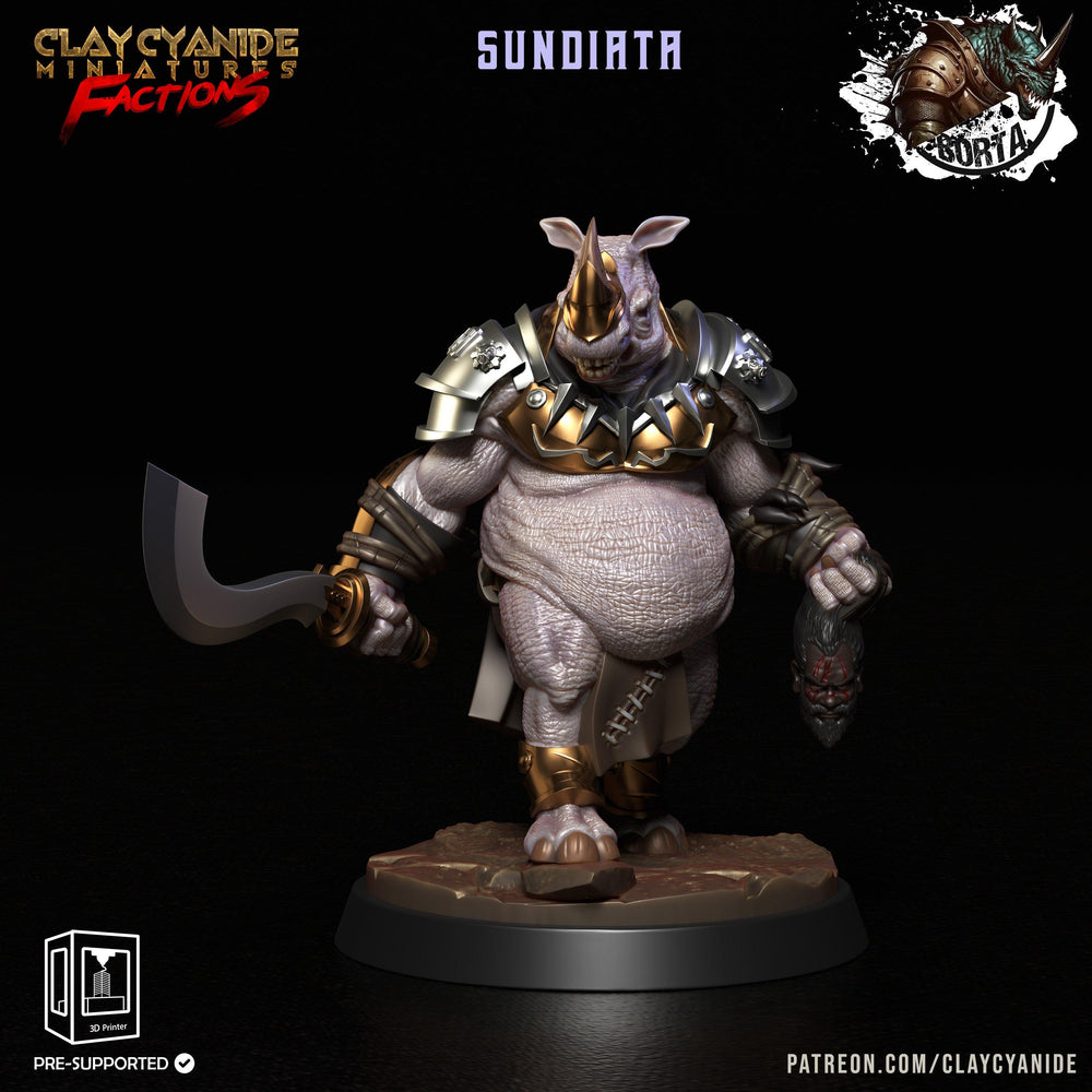 3D Printed Clay Cyanide Battle Borta Factions Tribe Ragnarok D&D (Online Only)