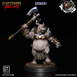3D Printed Clay Cyanide Battle Borta Factions Tribe Ragnarok D&D (Online Only)
