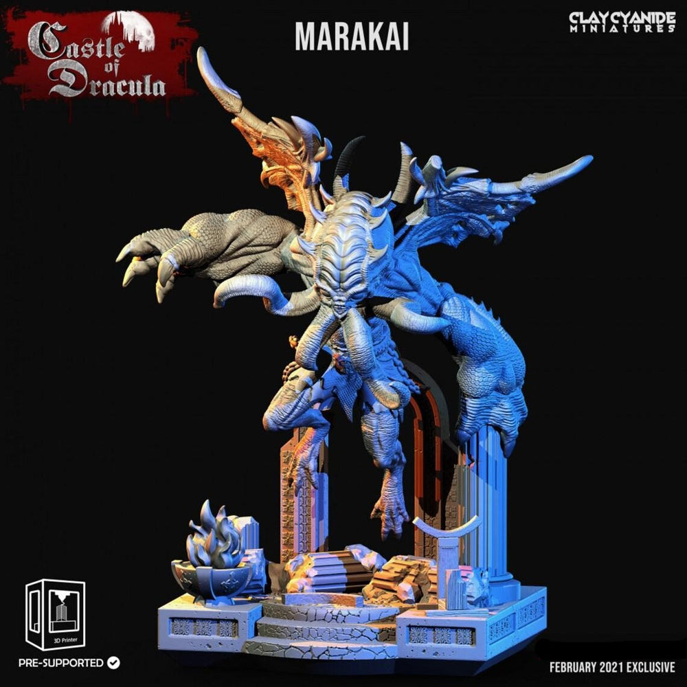 3D Printed Clay Cyanide Castle of Dracula - Marakai 28mm 32mm D&D (Online Only)