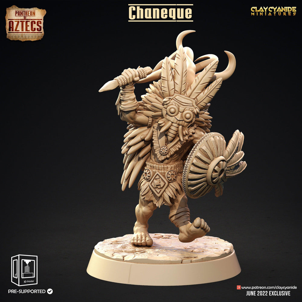 3D Printed Clay Cyanide Chaneque Set Pantheon of Aztecs Ragnarok D&D (Online Only)