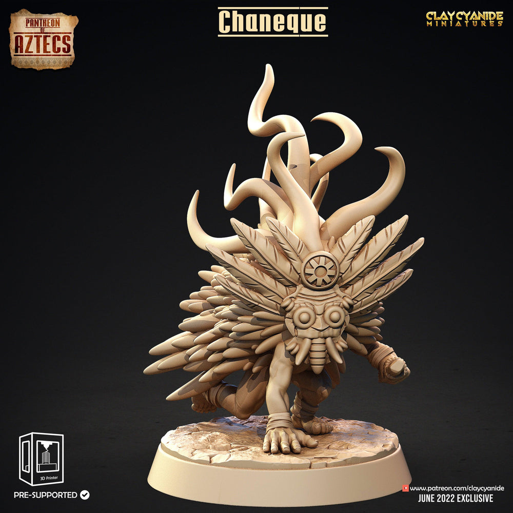 3D Printed Clay Cyanide Chaneque Set Pantheon of Aztecs Ragnarok D&D (Online Only)