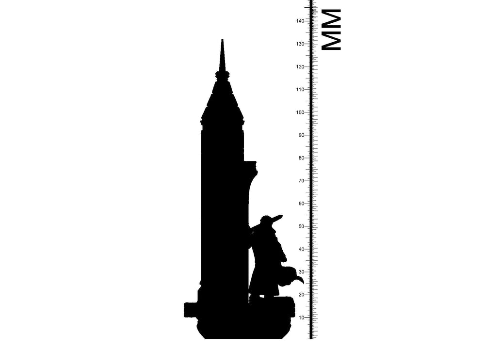 3D Printed Clay Cyanide Dante from Dante's Inferno 28mm-32mm Ragnarok D&D (Online Only)