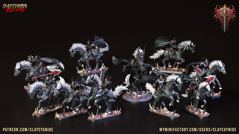 3D Printed Clay Cyanide Faction Dreadblood Ravegers Rendered Images Promo Renders 28 32 mm D&D (Online Only)