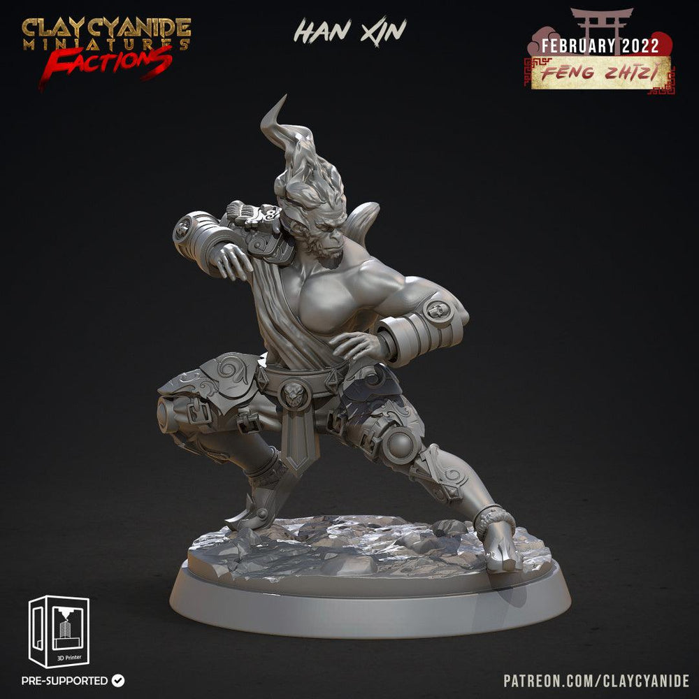 3D Printed Clay Cyanide Feng Zhizi Gorilla Men Tribes Factions Ragnarok D&D (Online Only)