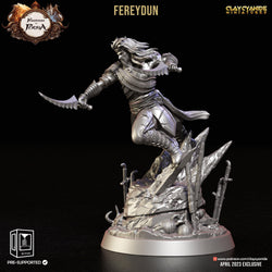 3D Printed Clay Cyanide Fereydun Kingdom of Persia 28 32 mm D&D (Online Only)