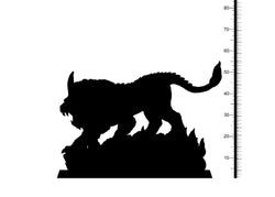 3D Printed Clay Cyanide Haechi Lion Korean Mythology Ragnarok D&D (Online Only)