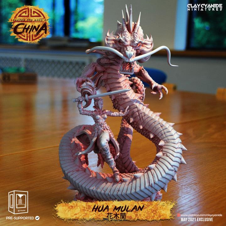 3D Printed Clay Cyanide Hua Mulan Legends and Gods of China Ragnarok D&D (Online Only)