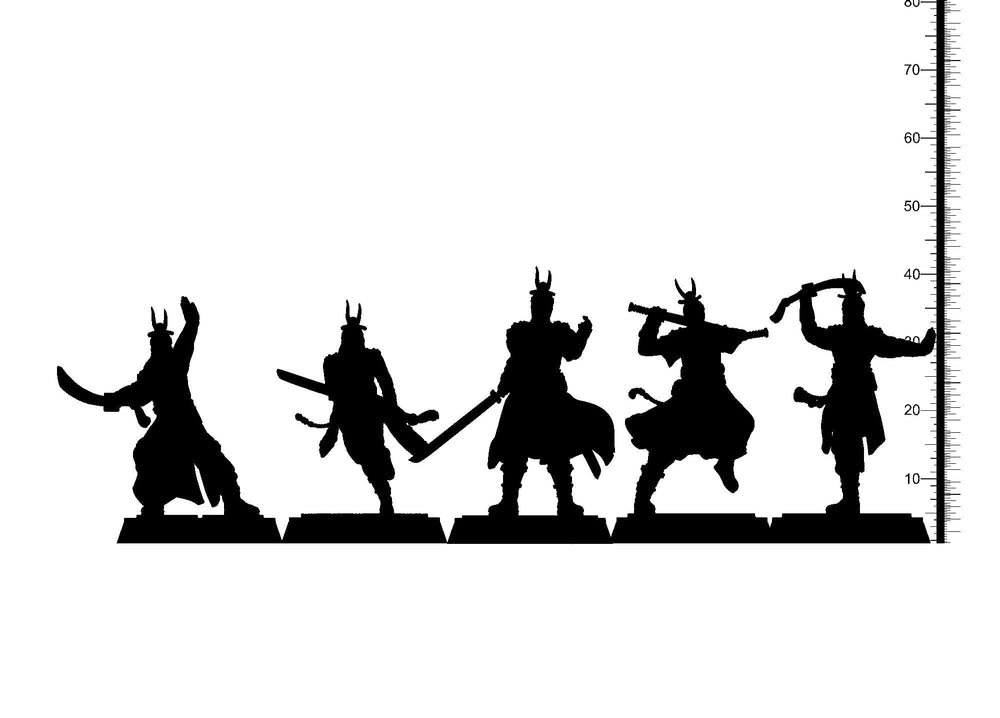 3D Printed Clay Cyanide Hwarang Wall Warriors Korean Mythology Ragnarok D&D (Online Only)