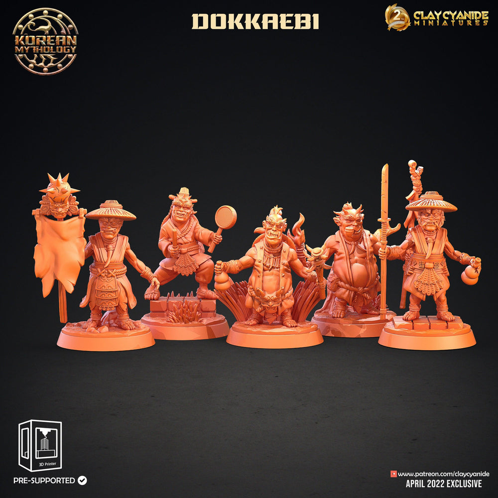 3D Printed Clay Cyanide Korean Mythology Full Set Ragnarok D&D (Online Only)