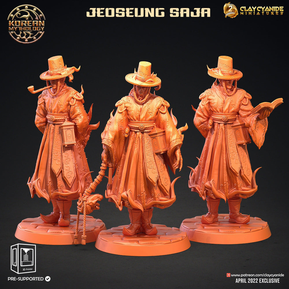 3D Printed Clay Cyanide Korean Mythology Full Set Ragnarok D&D (Online Only)
