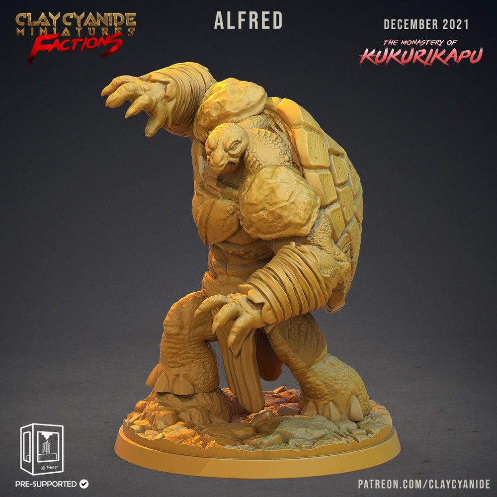 3D Printed Clay Cyanide Kukurikapu Monastery of Turtle-folk Factions Ragnarok D&D (Online Only)