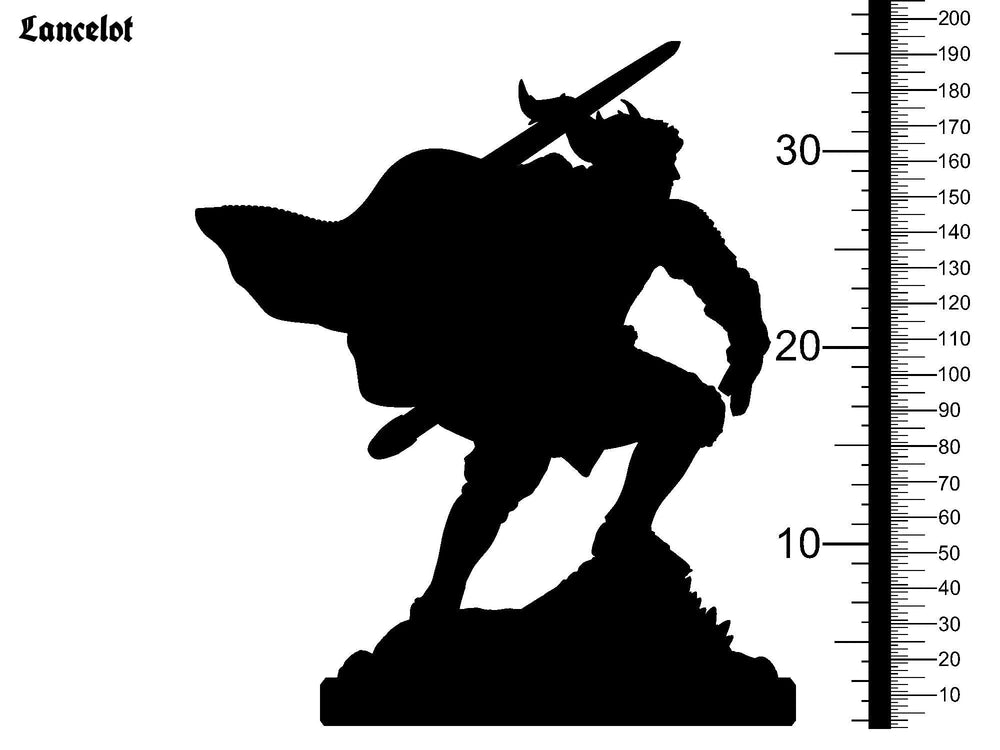3D Printed Clay Cyanide Lancelot The Legend of King Arthur Ragnarok D&D (Online Only)