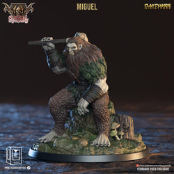 3D Printed Clay Cyanide Miguel Basajaun Euskal Mythology 28 32 mm D&D (Online Only)