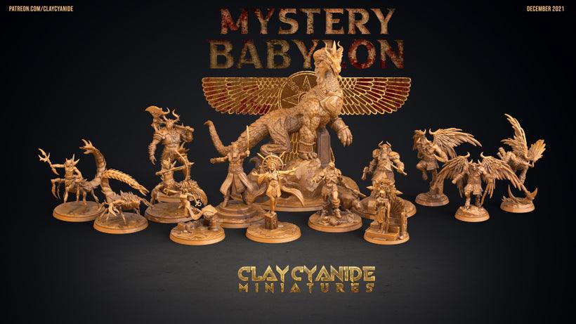 3D Printed Clay Cyanide Mystery Babylon - Gilgamesh 28mm 32mm D&D (Online Only)