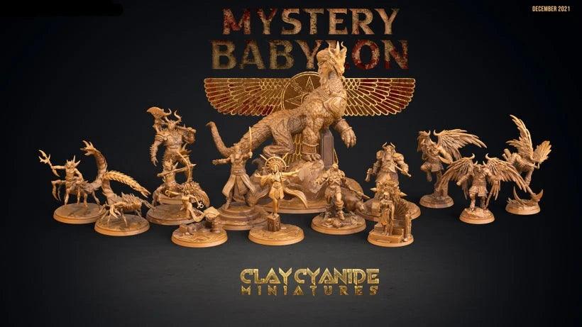 3D Printed Clay Cyanide Mystery Babylon - Tammuz God of Agriculture 28mm 32mm D&D (Online Only)