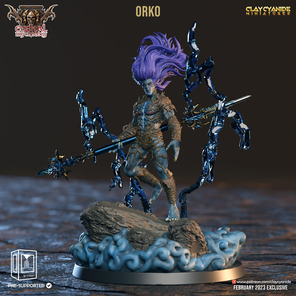 3D Printed Clay Cyanide Orko Euskal Mythology 28 32 mm D&D (Online Only)