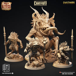3D Printed Clay Cyanide Pantheon Of Aztecs Set Ragnarok D&D (Online Only)